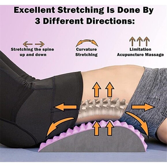 Back And Neck Stretcher Refresh Sciatica Pain Relief Pillow Back Stretcher pink - Picture 2 of 8